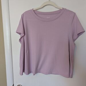 Maeve Lilac Short Sleeve Top
